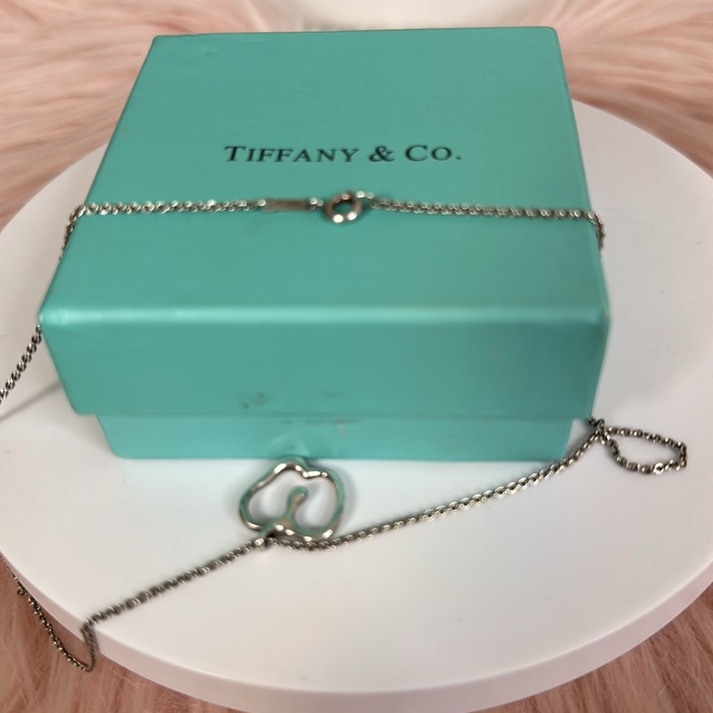Tiffany & Co. Silver Elsa Peretti Apple Pendant Necklace 16" - Picture 9 of 9
